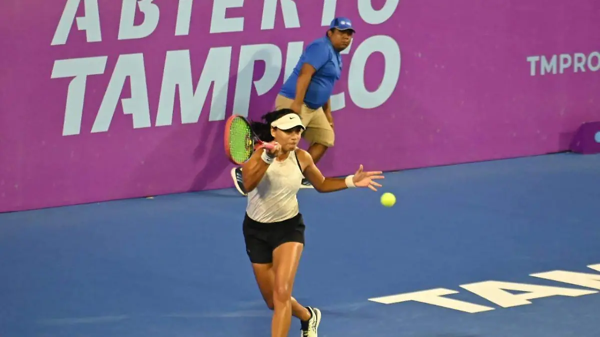 Ana Victoria Rodríguez fue una de las mexicanas eliminadas durante el segundo día del Abierto Tampico 2024 Alejandro del Ángel